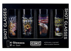 Lynyrd Skynyrd Shot Glasses Set (4 Pack)