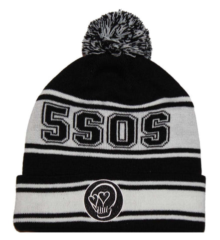 5 Seconds of Summer Heartskull Pom Beanie Hat