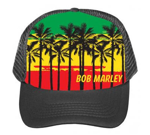 Bob Marley Palms Trucker Hat