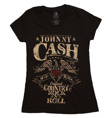 Johnny Cash Country Rock Juniors T-Shirt