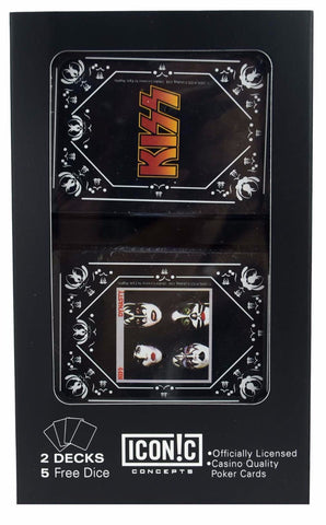 KISS Dual Pack Playing Cards and Dice (2 Pack)