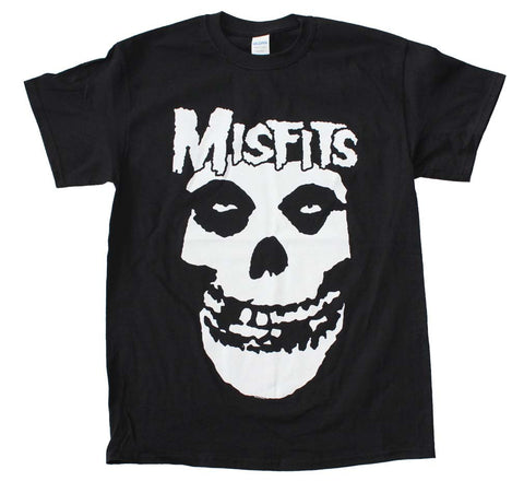 Misfits White Skull Big Print T-Shirt