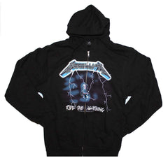 Metallica Ride the Lightning Zip Front Hoodie